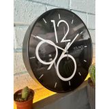 VOLANTE® Modern Duvar Saatleri AMAZING Serisi 30 cm Ø Gerçek Cam Ev/Ofis/Mutfak/Sınıf/Okul Sessiz & Akar (SİYAH-BEYAZ)