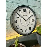 VOLANTE® Modern Duvar Saatleri ATTRACTIVE Serisi 30 cm Ø Gerçek Cam Ev/Ofis/Mutfak/Sınıf/Okul Sessiz & Akar (SİYAH)