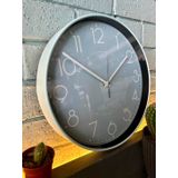 VOLANTE® Modern Duvar Saatleri BLUE Serisi 30 cm Ø Gerçek Cam Ev/Ofis/Mutfak/Sınıf/Okul Sessiz & Akar (MAVİ)