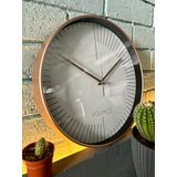 VOLANTE® Modern Duvar Saatleri BRILLIANT Serisi 30 cm Ø Gerçek Cam Ev/Ofis/Mutfak/Sınıf/Okul Sessiz & Akar (BRONZ)