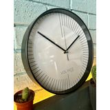 VOLANTE® Modern Duvar Saatleri BRILLIANT Serisi 30 cm Ø Gerçek Cam Ev/Ofis/Mutfak/Sınıf/Okul Sessiz & Akar (SİYAH)