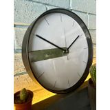 VOLANTE® Modern Duvar Saatleri DELUX Serisi 30 cm Ø Gerçek Cam Ev/Ofis/Mutfak/Sınıf/Okul Sessiz & Akar (SİYAH)