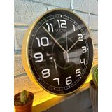 VOLANTE® Modern Duvar Saatleri DIAMOND Serisi 30 cm Ø Gerçek Cam Ev/Ofis/Mutfak/Sınıf/Okul Sessiz & Akar (ALTIN)