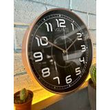 VOLANTE® Modern Duvar Saatleri DIAMOND Serisi 30 cm Ø Gerçek Cam Ev/Ofis/Mutfak/Sınıf/Okul Sessiz & Akar (BRONZ)