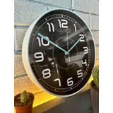 VOLANTE® Modern Duvar Saatleri DIAMOND Serisi 30 cm Ø Gerçek Cam Ev/Ofis/Mutfak/Sınıf/Okul Sessiz & Akar (MAVİ)