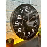VOLANTE® Modern Duvar Saatleri DIAMOND Serisi 30 cm Ø Gerçek Cam Ev/Ofis/Mutfak/Sınıf/Okul Sessiz & Akar (SİYAH-BRONZ)