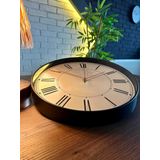 VOLANTE® Modern Duvar Saatleri ELEGANT Serisi 35 cm Ø Gerçek Cam Ev/Ofis/Mutfak/Sınıf/Okul Sessiz & Akar (SİYAH-PEMBE)