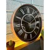 VOLANTE® Modern Duvar Saatleri FLAWLESS Serisi 30 cm Ø Gerçek Cam Ev/Ofis/Mutfak/Sınıf/Okul Sessiz & Akar (BRONZ)