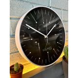 VOLANTE® Modern Duvar Saatleri GLARE Serisi 30 cm Ø Gerçek Cam Ev/Ofis/Mutfak/Sınıf/Okul Sessiz & Akar (BEYAZ)
