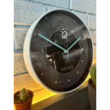 VOLANTE® Modern Duvar Saatleri HEAVEN Serisi 30 cm Ø Gerçek Cam Ev/Ofis/Mutfak/Sınıf/Okul Sessiz & Akar (MAVİ)