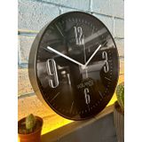 VOLANTE® Modern Duvar Saatleri INFINITY Serisi 30 cm Ø Gerçek Cam Ev/Ofis/Mutfak/Sınıf/Okul Sessiz & Akar (ALTIN) (SİYAH-BEYAZ)