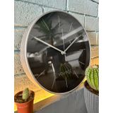 VOLANTE® Modern Duvar Saatleri MIRACLE Serisi 30 cm Ø Gerçek Cam Ev/Ofis/Mutfak/Sınıf/Okul Sessiz & Akar (GÜMÜŞ)