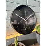 VOLANTE® Modern Duvar Saatleri MIRACLE Serisi 30 cm Ø Gerçek Cam Ev/Ofis/Mutfak/Sınıf/Okul Sessiz & Akar (SİYAH-BEYAZ)