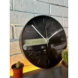 VOLANTE® Modern Duvar Saatleri MIRAGE Serisi 30 cm Ø Gerçek Cam Ev/Ofis/Mutfak/Sınıf/Okul Sessiz & Akar