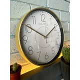 VOLANTE® Modern Duvar Saatleri QUEENLY Serisi 30 cm Ø Gerçek Cam Ev/Ofis/Mutfak/Sınıf/Okul Sessiz & Akar (ALTIN)