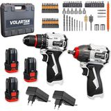 Volartan Delta VTH-2002 2’li Akülü El Aleti Seti (Darbeli Matkap + Somun Sıkma + 3X2.0AH)