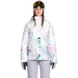Volcom Bolt Wht Kadın Snowboard Mont Çok Renkli Slim Fit Yalıtımlı Teknik Yapı