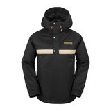 Volcom Erkek Longo Kazak Anarok Kapüşonlu Snowboard Ceketi, Siyah S4, S