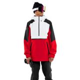 Volcom Kırmızı Erkek Kapüşon Yaka Desenli Kayak Montu