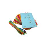 Voleecraft Ahşap Eğitici Eğlenceli Renkli Rakamlar Ip Geçirme Oyunu, Montessori Oyuncak