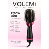 VOLEMİ Pratik+ Hava Üflemeli Fön Tarağı | Saç Kurutma, Düzleştirme ve Hacim Veren Şekillendirici 2200W 001