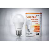 Volemi Vm-10S Sensörlü Led Ampul 10W 2000 Lümen E27 Duy 50000 Saat Ömür Tasarruflu Beyaz Işık