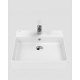Volga 50*50 Tezgah Üstü Kare Lavabo - Kahverengi