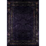 Volgodonsk Siyah Çerçeveli Modern Geometrik Etnik Desenli Boho Makinada Yıkanabilir Hav Toz Vermez Leke Tutmaz Kaymaz Taban Dijital Makine Baskı Halı Oturma Odası Salon Yolluk Koridor Mutfak Halısı