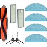 Voli Philips 7000 Serisi 7000/01 7100/01 Için 1 Ana Fırça 2 Yan Fırça 2 Hepa Filtre 4 Mop Bezi