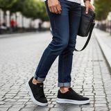 Volis M-26173 Siyah-Beyaz Günlük Erkek Sneaker Ayakkabı