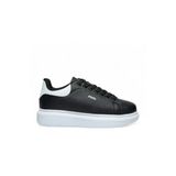 Volis Siyah-Beyaz Kalın Taban Günlük Bağcıklı Erkek Sneaker Ayakkabı