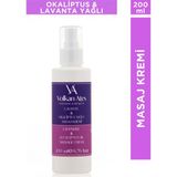 Volkan Ates Natural & Beauty Lavanta & Okaliptus Yağlı Masaj Kremi 200 ml - Beyaz