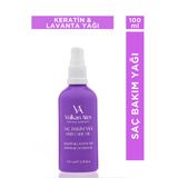 Volkan Ates Natural & Beauty Lavanta Yağlı & Keratinli Saç Bakım Yağı Cam Şişe 100 ml