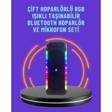 Volkan Ziraat Mühendislik Ev ve Dış Mekan Kullanımına Uygun Rgb Işıklı Hoparlör - VOLKAN3361-6074 - Çok Renkli
