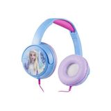 Volkano Kablolu Kulaklık Disney Frozen Karlar Ülkesi Anna Elsa Çocuk Kulaklığı Lisanslı DY-6513-FR2 11 Adet Sticker Ile Birlikte - Mavi - Pembe