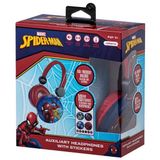 Volkano Marvel Spıderman Kablolu Kulaklık Çocuk Kulaklığı Lisanslı Hediye Stıckerlı MV-10903-SM - Siyah - Kırmızı