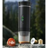 Volkano Taşınabilir Kahve Makinesi 3-In-1 Kablosuz Espresso Kapsül 80ML Su Tankı USB Güç Kaynağı Şarj Siyah