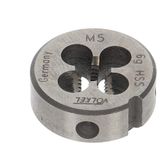 Völkel, 27434, yuvarlak pafta lokması, DIN 223 (DIN EN 22568), HSS-G, M 5 x 0.8