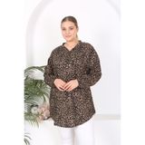 volkitolki Tunik Dokuma viskon yumuşak rahat desenli tunik