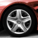 Volkswagen 14 Inç Jant Kapağı Amblemli Gri 4'lü Set 118