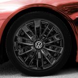 Volkswagen 16 Inç Jant Kapağı Amblemli Piano Black 4'lü Set 213