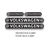 Volkswagen 3D Damla 4'lü Oto Sticker Set 2