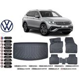 Volkswagen Allspace 2016 Model 7 Koltuk Bagaj Havuzu Araca Özel Siyah Extra Havuzlu Paspas Takımı