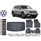 Volkswagen Allspace 2019 Model 7 Koltuk Bagaj Havuzu Araca Özel Siyah Kokusuz Havuzlu Paspas Takımı