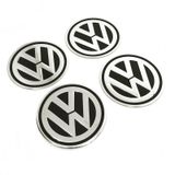 Volkswagen Alüminyum Jant Göbeği Yapıştırma Siyah 60Mm 4 Adet
