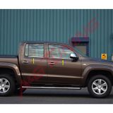 Volkswagen Amarok Tk 2010 Üzeri Paslanmaz Çelik 4 Parça Krom Cam Çıtası