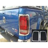 Volkswagen Amarok Uyumlu 2010 Sonrası Arka Stop Kaplama Abs (Plastik) Krom