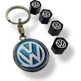 Volkswagen Anahtarlık Ve Sibop Kapağı Plastik 1 Adet Damla Anahtar 4 Adet Sibop Kapağı