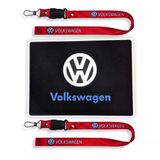 Volkswagen Anahtarlıklı Kırmızı Oto Ayna Askı Ipi Ikili Set Volkswagen Torpido Üstü Kaydırmaz Ped