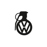 Volkswagen Araba Komik El Bombası Sticker Yapıştırma